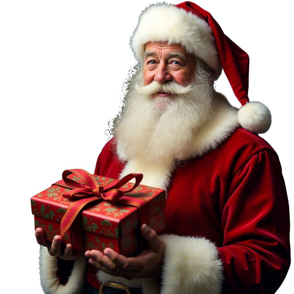 Santa Claus with a Gift